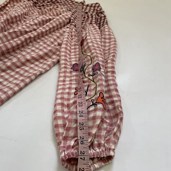 Easel Los Angeles Anthropologie EMBROIDERED Shirt Baggy Oversized Boho Fairycore - Picture 8 of 11